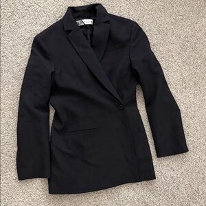 Zara Classic Black Suit Jacket